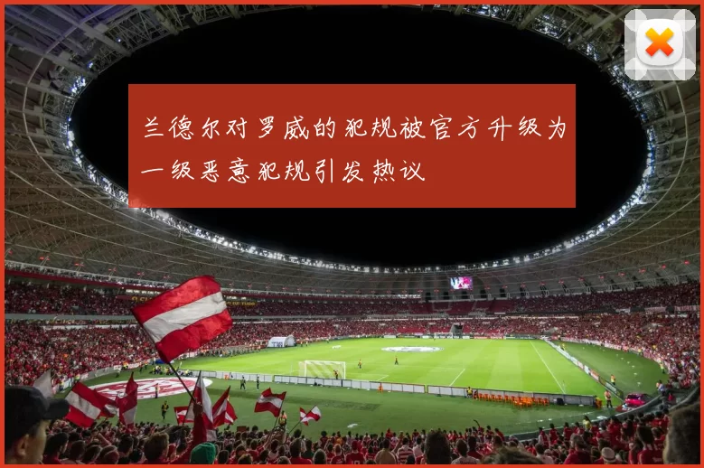 兰德尔对罗威的犯规被官方升级为一级恶意犯规引发热议